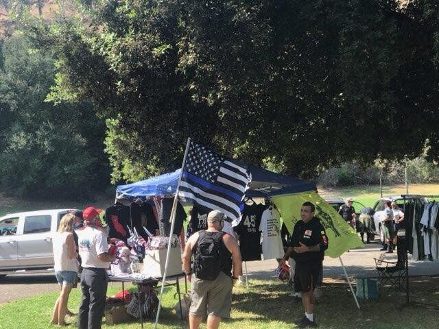 Blue Lives Matter event at Elysian Park